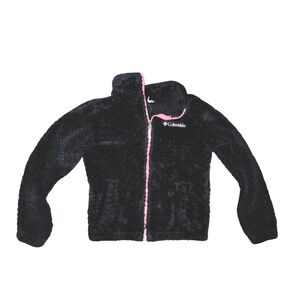 Columbia Girls Black Jacket with Pink Accents